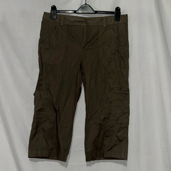 brown Columbia cargo capris size 12 - Picture 1 of 3